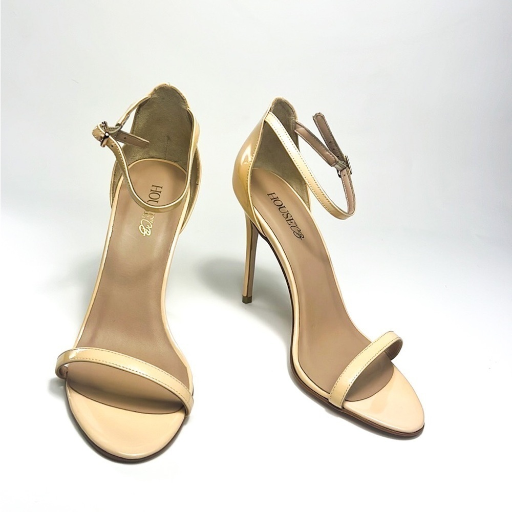 House of CB Beige Open Toe Heels